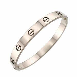 Cartier Love Bracelet #16 18K WG White Gold 750 Bangle